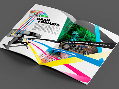 DON COPIÓN brochure corporate brochure corporate design creativity design graphic design illustrator photoshop plotting print printer printing printmaking