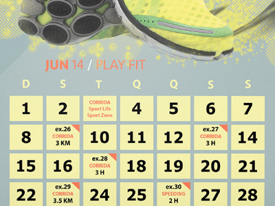 Fit Plan Calendar 2014 - Print Calendar 2014 calendar fit plan run sport