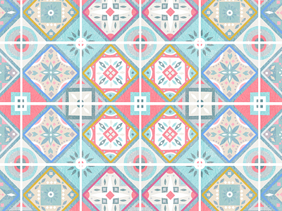 Mosaic Tiles Illustration Pattern branding color creative design creative agency design graphic design graphicco graphicdesign illustration invitation logo packaging pattern pattern art print saturday tile tiles vector