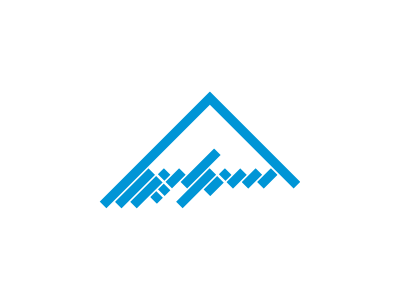 Ski Resort blue logo mountain ski resort snow sport white winter