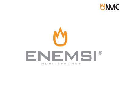 ENEMSI (NMC) Rebranding grey identity logo mobile phones nmc orange rebranding