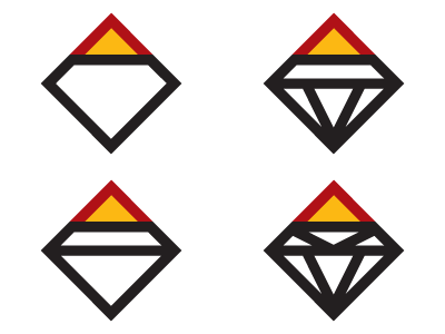 Diamond / Horizon / Cigarette black burning business cigarette company diamond flame horizon importing logo red yellow