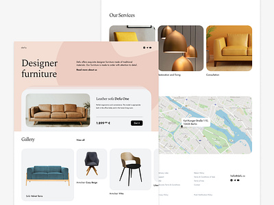 Furniture Project Landing page Website Design 2023