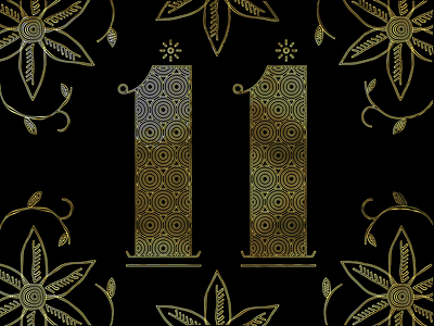 11 animation countdown design illustration new year number