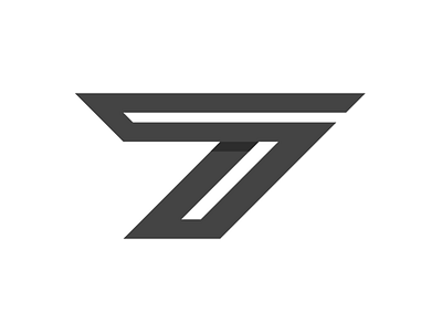 7 7 7 logo branding logo minimal seven seven logo typography vector