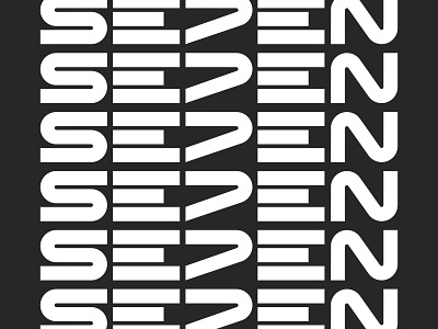 SEVEN SE7ENs 7 7 logo logo minimal seven seven logo typography