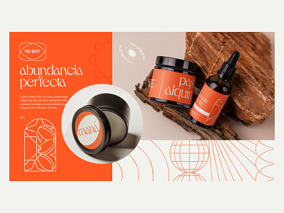 Casavioleta's Abundancia Perfecta alchemy branding graphic design label