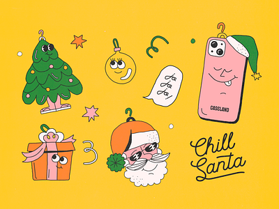 Chill Santa - Caseland argentina branding graphic design illustration