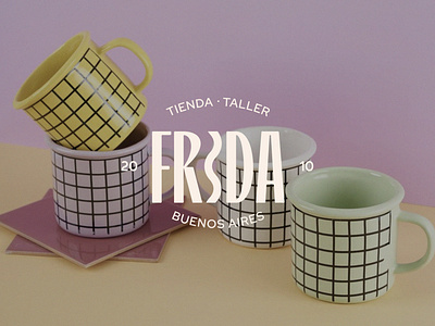 Frida Ceramica argentina branding design graphic design illustration logo