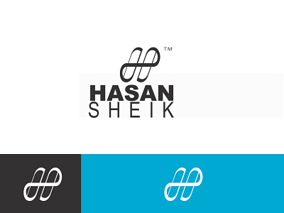 My Brand Logo corporate identity hsheik logo design minimal letter logo personal brand personal branding personal project