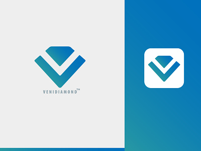 VeniDaimond Logo Concept app logo appdesign branding corporate logo creative logo identity design illustrator lettering logo conept logo design