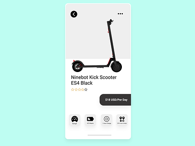 Scooter Rental App iphonex mobile ridesharing samsung s9 scooter ui uxdesign
