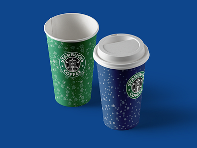 Starbucks Seasonal Branding Idea brand design coffee digitalart graphicdesign holiday starbucks winter
