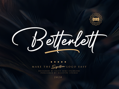 Betterlett Font business font font design handwritten logotype logotype design photography script scriptfont signature typography