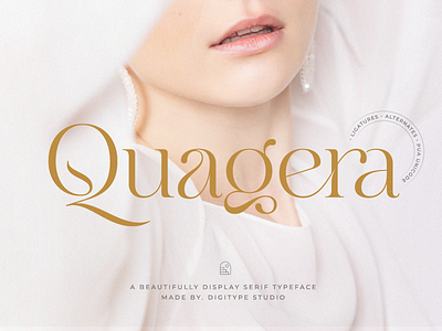 Quagera Font beauty branding chic cursive elegant fashion feminine font graphic design header logo logotype luxury magazine minimal modern serif top font typography wedding font
