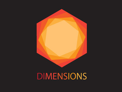 Dimension agency branding design id logo polygon studio