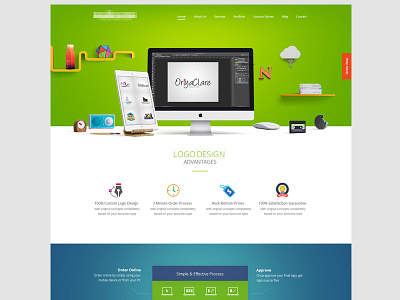 Logo Design colorful design gui interface landing page logo scene services trend ui ux