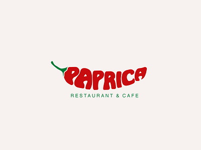 Paprica Logo 🌶🌶🌶 branding design logo restaurant restaurant logo