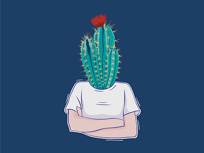 in my mind cacti cactus illustration mind plants