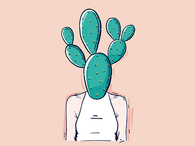 Cacti woman