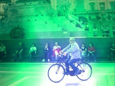 Milan: vibrating vividly (green) art photography bicycle digital photography green italy photo photography street photography travel