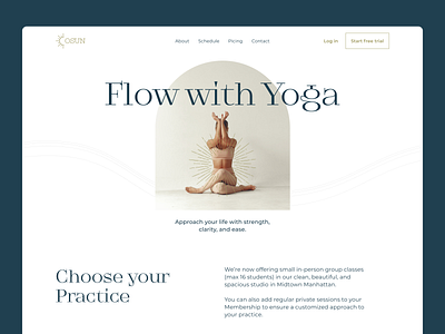 Online yoga studio