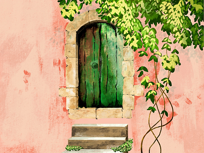 door illustration procreate