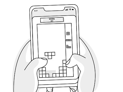 Tetris digitalart game illustraion illustrator iphone phone tetris vector