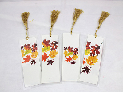 Fall Leaves Bookmarks autumn coloredpencil fall fourwindsgraphics hand drawn illustration leaves