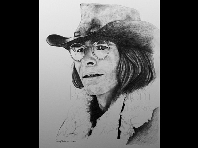John Denver Portrait celebrity portrait fourwindsgraphics graphite hand drawn illustration illustrator pencil portrait