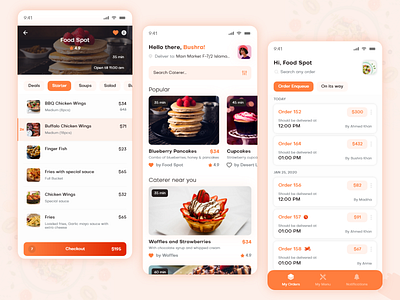 Food delivery app android catering concept delivery app food food delivery food order food ordering app ios mobile app mobile application mobile design mobile ui orders restaurant ui ux