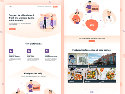 Food Donation - Landing page