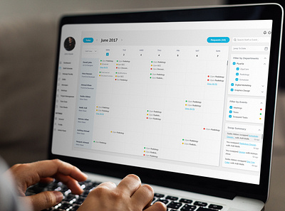 Schedule calendar concept dashboad departments design desktop schedule shifts tasks teams ui ui ux ui design ux web application web design