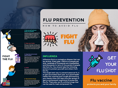 Infographic creative design design flu prevention healthcare infographic