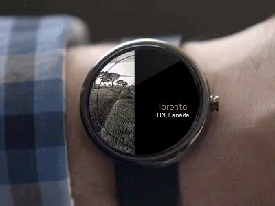 Animating Android Smart Watch android animation smart watch weather