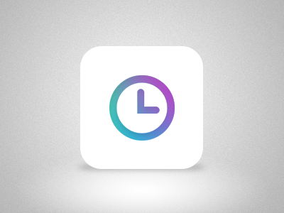 Clock icon for iOS 7 by Danial Keshani on Dribbble