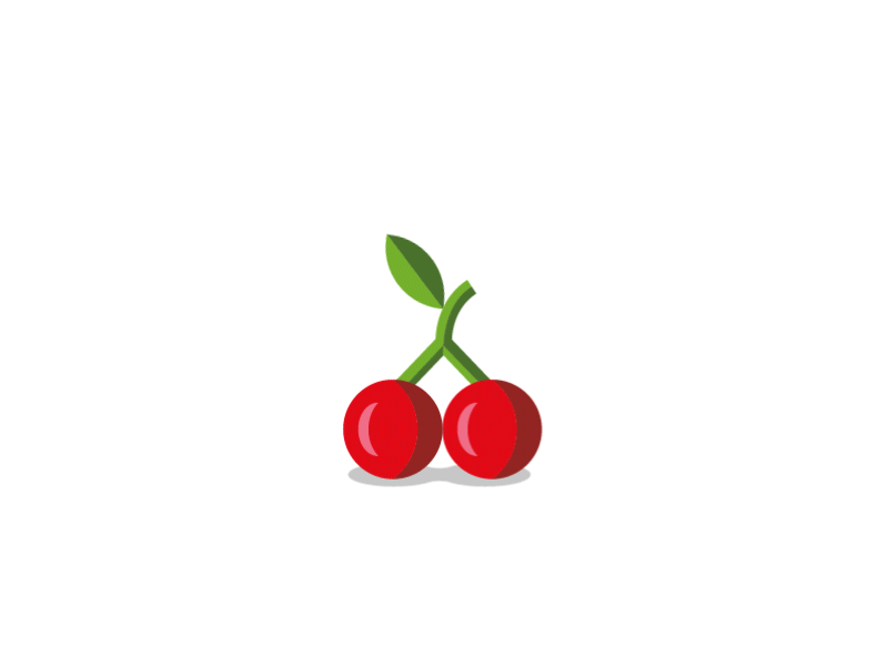 Flying Cherry animation cherry coeurdepixel david beaud flying gif illustration