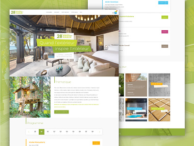 When inside reflects outside ! david beaud green house house inside outside web webdesign