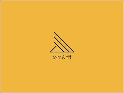 tent & tiff brand design design illustrator logo minimal newbie