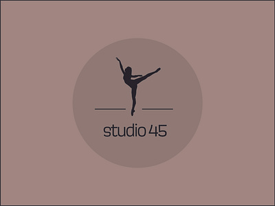 studio45 ballet brand design dance design illustration logo