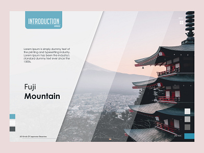 Layout "Japanese Beauties" art beauty book branding design graphic design japan landing page landscape lansca layout ui web design