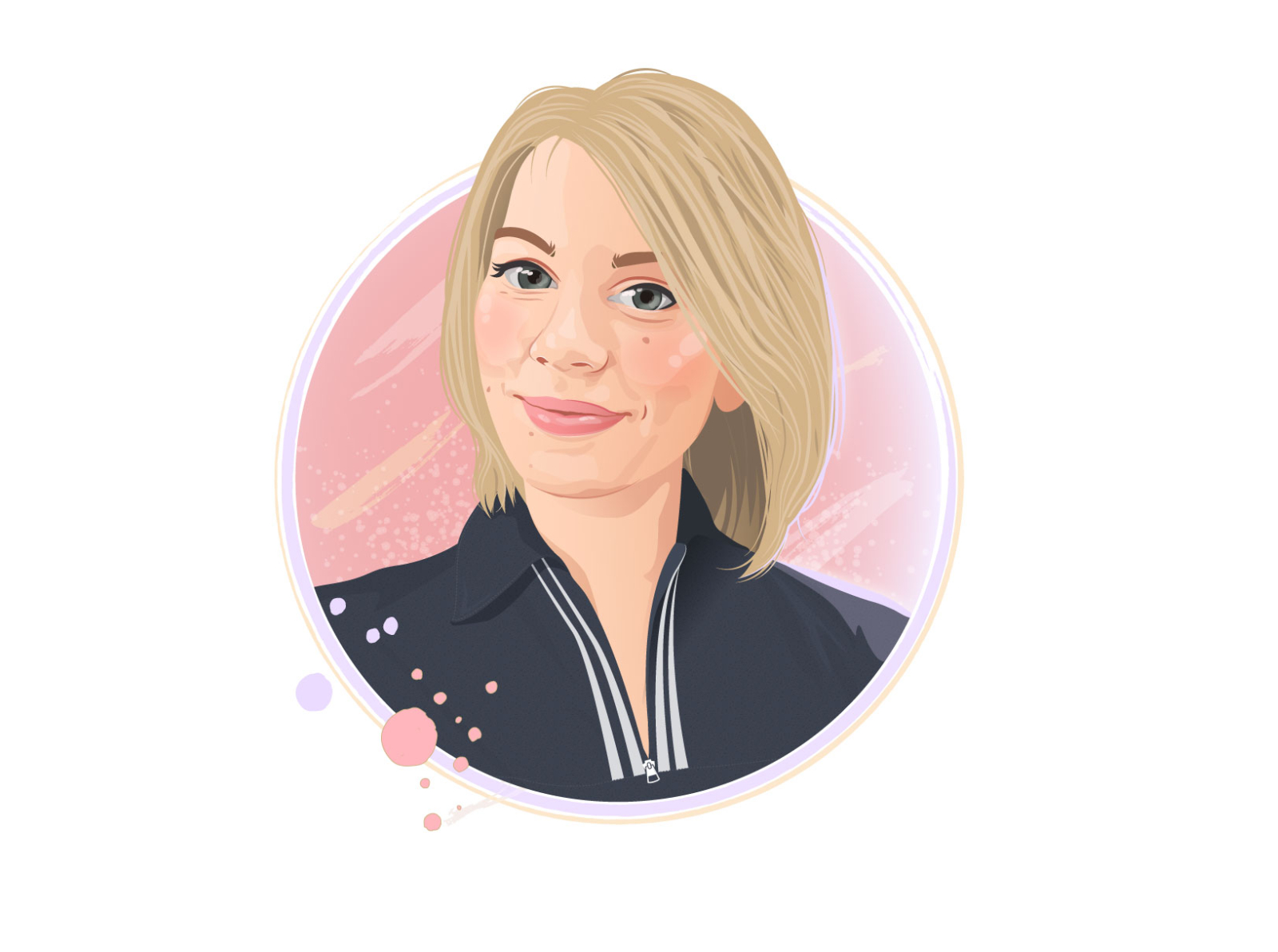 Vector Cartoon Portrait By Nastya Kharchenko On Dribbble