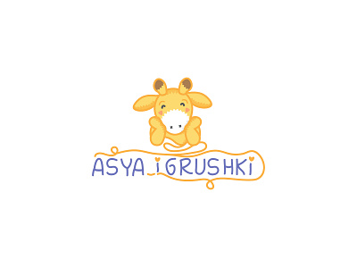 Logo for Amigurumi toy artist logo logodesign logotype toy 編み包み