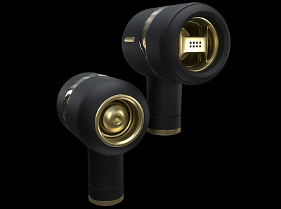 Earphones Design 3d 3d art 3d artist autodesk maya hardsurface product design rendering