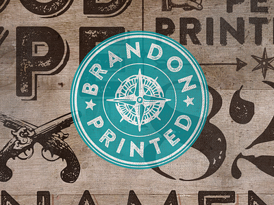 Brandon Printed brandon grotesque eroded font typeface woodtype