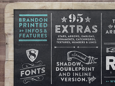 Brandon Printed brandon grotesque eroded font typeface woodtype