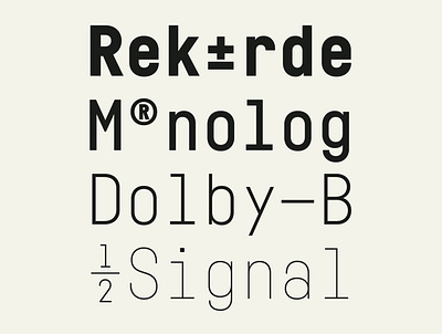 Fabrikat Mono branding font fonts geometric graphic hvd industrial industrialdesign logo mono monospaced sans sanserif typedesign typeface typography