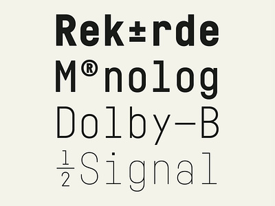 Fabrikat Mono branding font fonts geometric graphic hvd industrial industrialdesign logo mono monospaced sans sanserif typedesign typeface typography