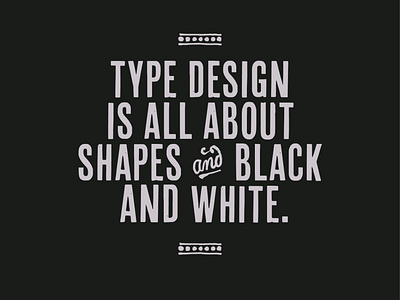 Type Design.