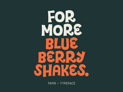 Tapir – Typeface